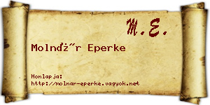 Molnár Eperke névjegykártya